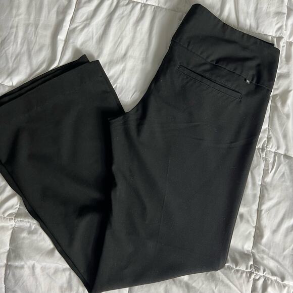bb squared y2K Bell-Bottom Flared Low Rise Black Pants - Picture 2 of 11
